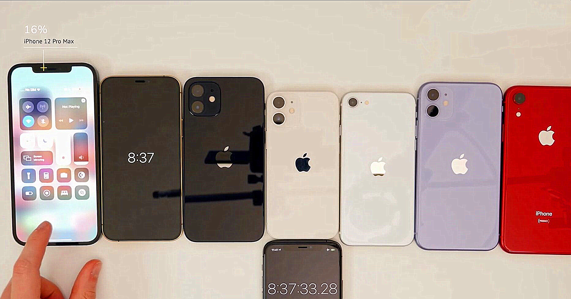 iphone12全系,11,se2,xr续航对比:差距比想象的大很多
