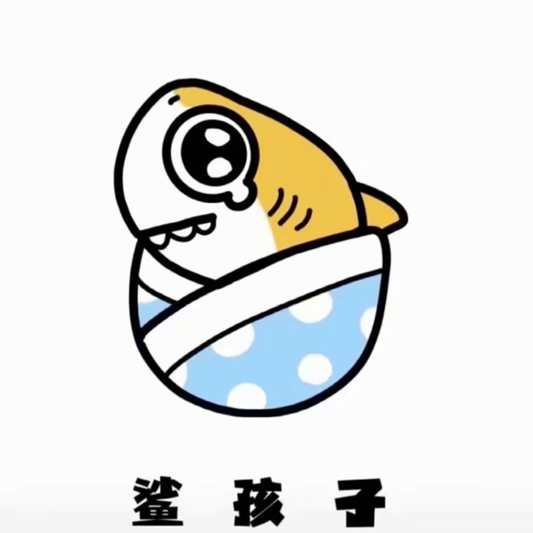 动漫头像:可爱小鲨鱼男女生头像,今天也是傻瓜的一天