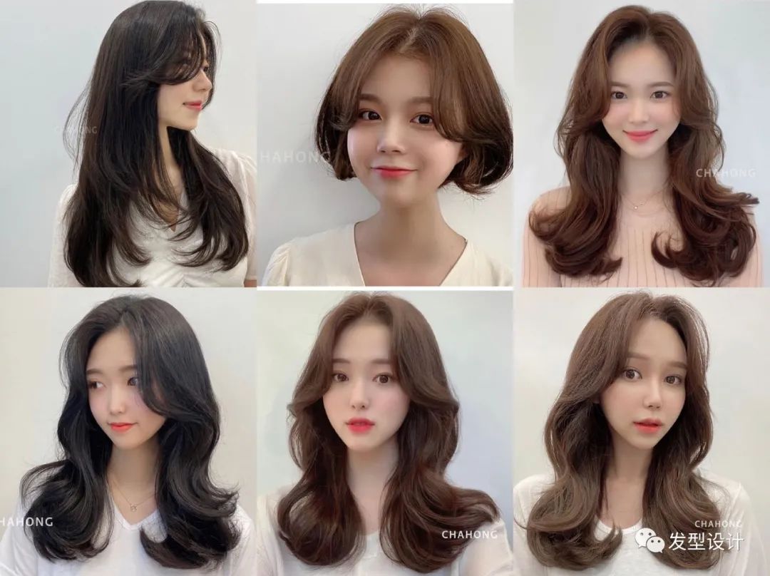 烫个内扣修饰大脸, 八字刘海微卷修饰脸型, 特别显气质, 短发相比