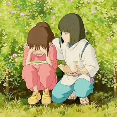 "千与千寻高清动漫情侣头像"