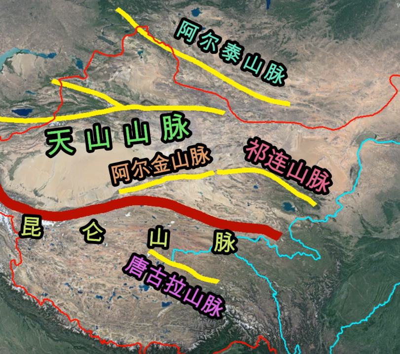 昆仑山脉地图 腾讯网