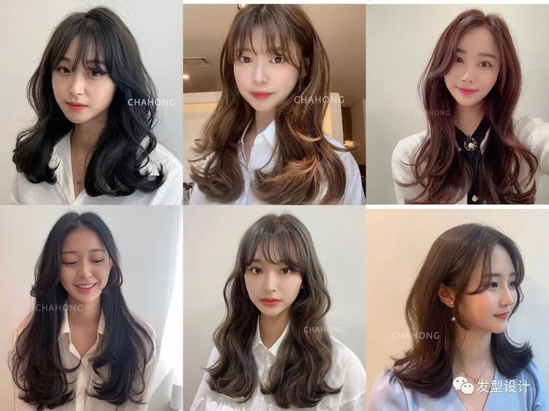 烫个内扣修饰大脸, 八字刘海微卷修饰脸型, 特别显气质, 短发相比