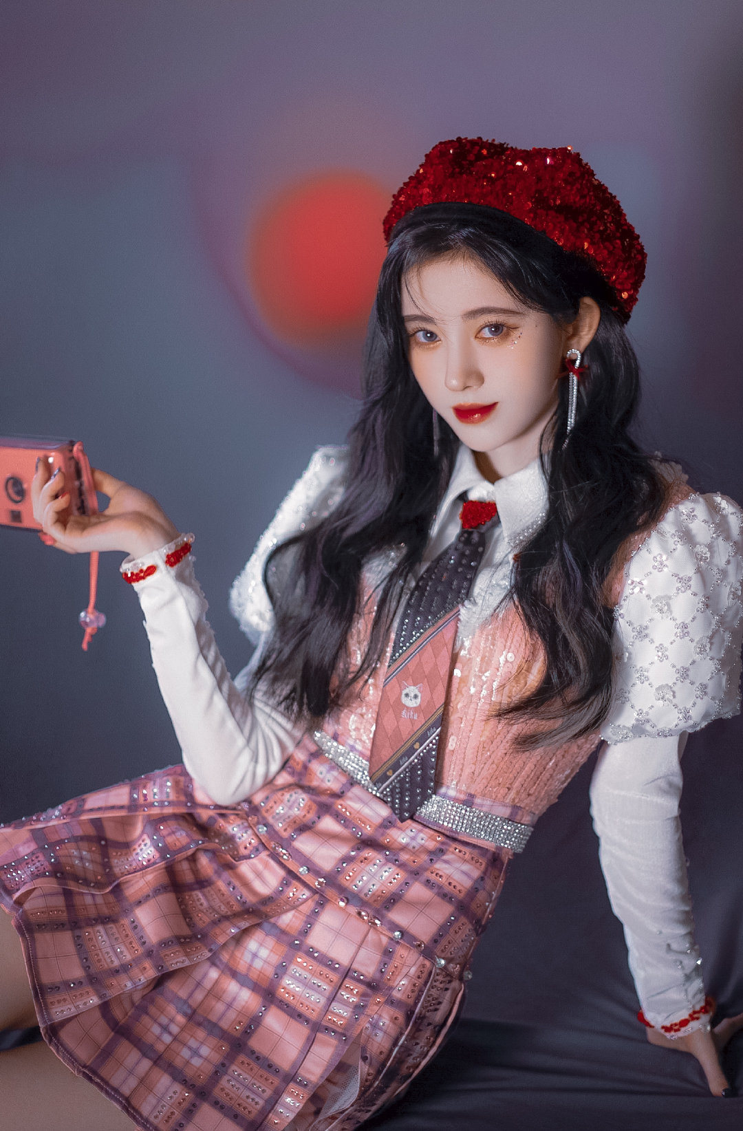 2021跨年图片鞠婧祎,鞠婧祎2021跨年照片 鞠婧祎女团风跨年造型,甜度满分