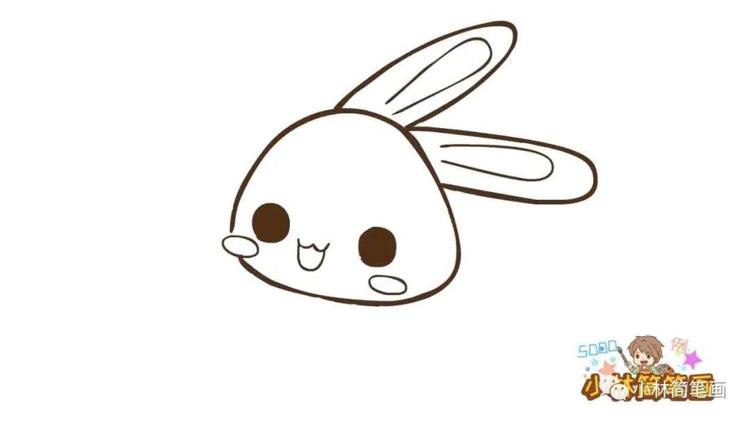 如何画可爱的小兔子简笔画教程