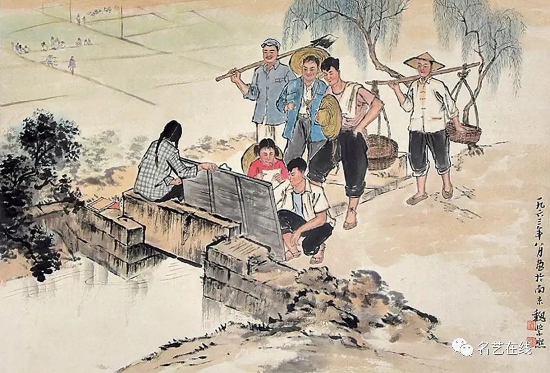名家画笔下的春耕图,正是春耕农忙正当时 人勤春早盼丰收
