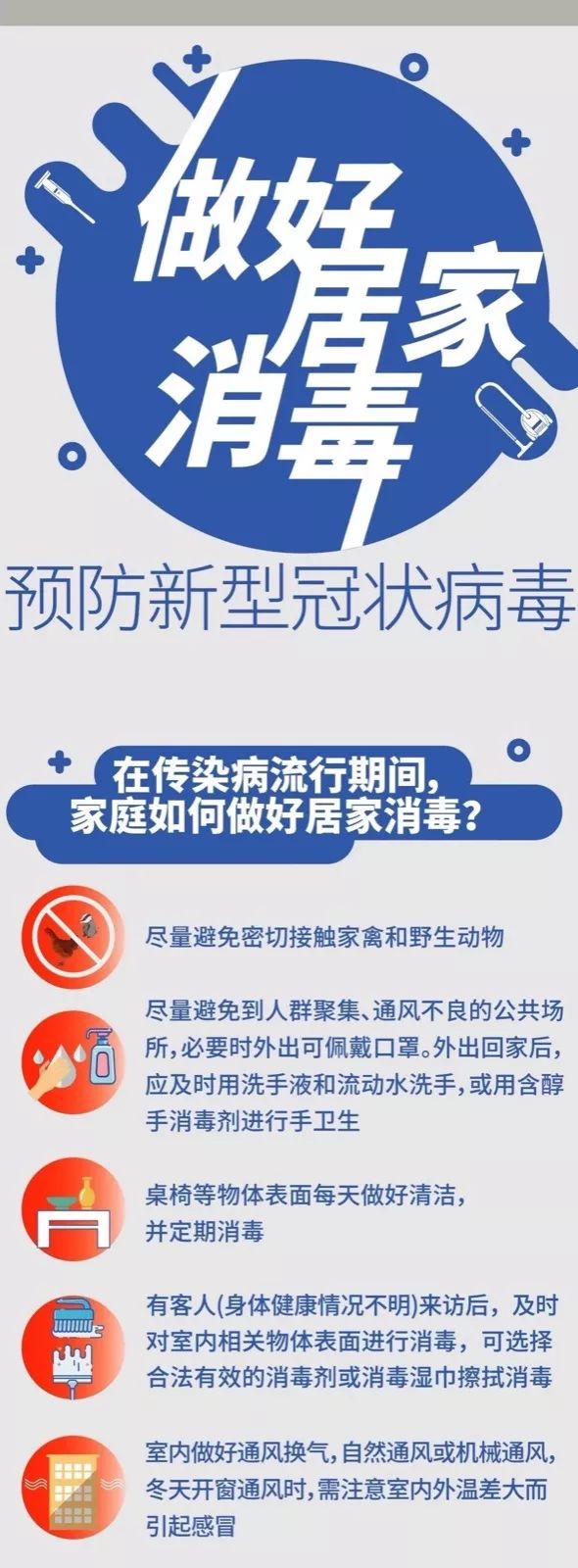 做好居家消毒,预防新冠病毒