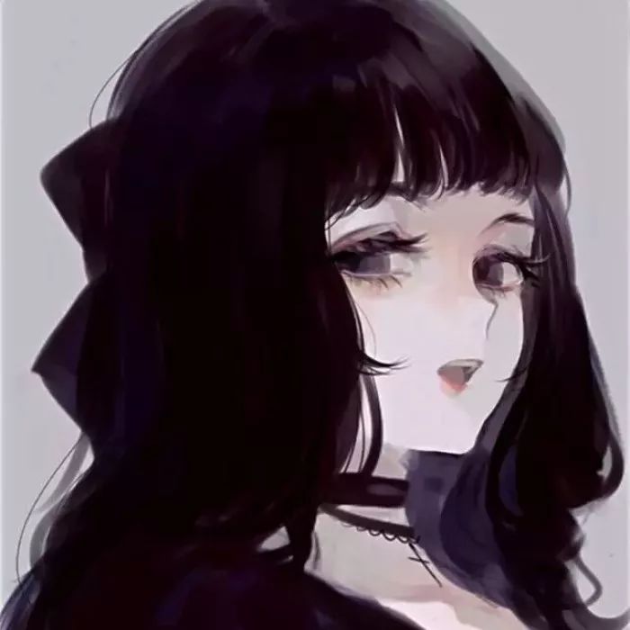 ins头像:忧郁悲伤女生头像,丧丧的卡通头像