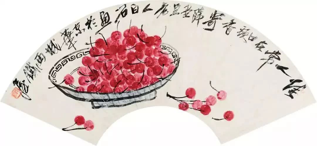 齐白石画的樱桃,玲珑剔透