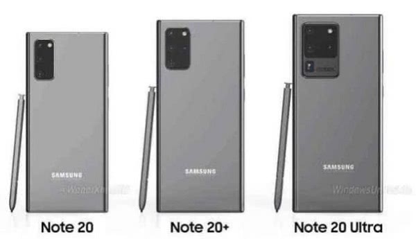 三星Note20,三星note20图片 三星s20刚上市,三星note20又要来了,有望搭载屏下镜头