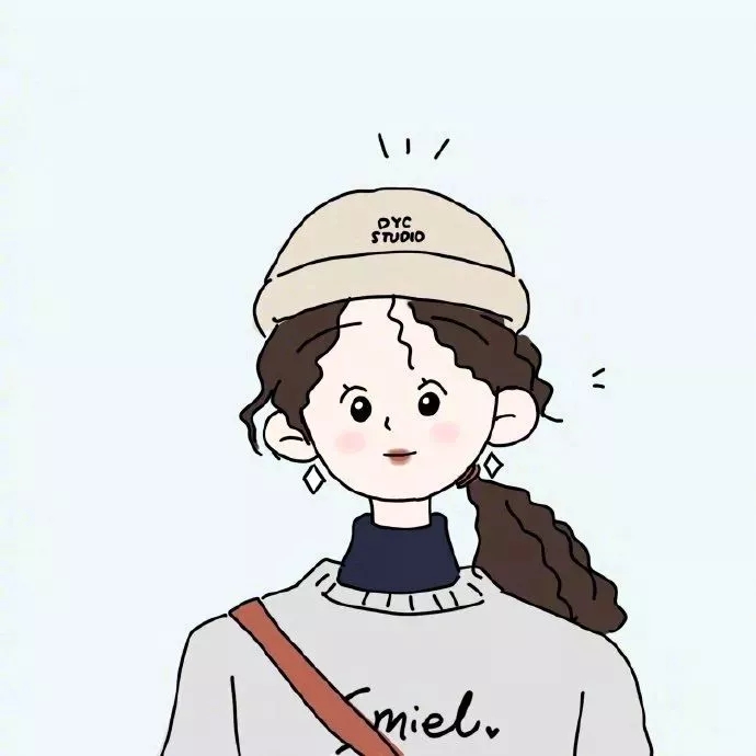 闺蜜头像|动漫可爱卡通 手绘女头