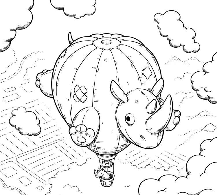 一组简单又有创意的黑白动物画,值得一看!