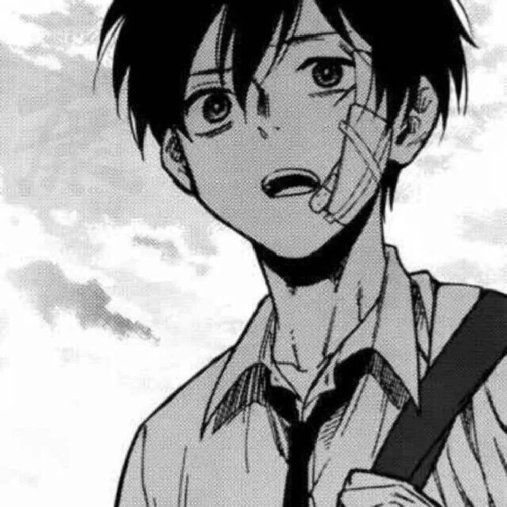 动漫男头|黑白系忧郁伤感男生头像