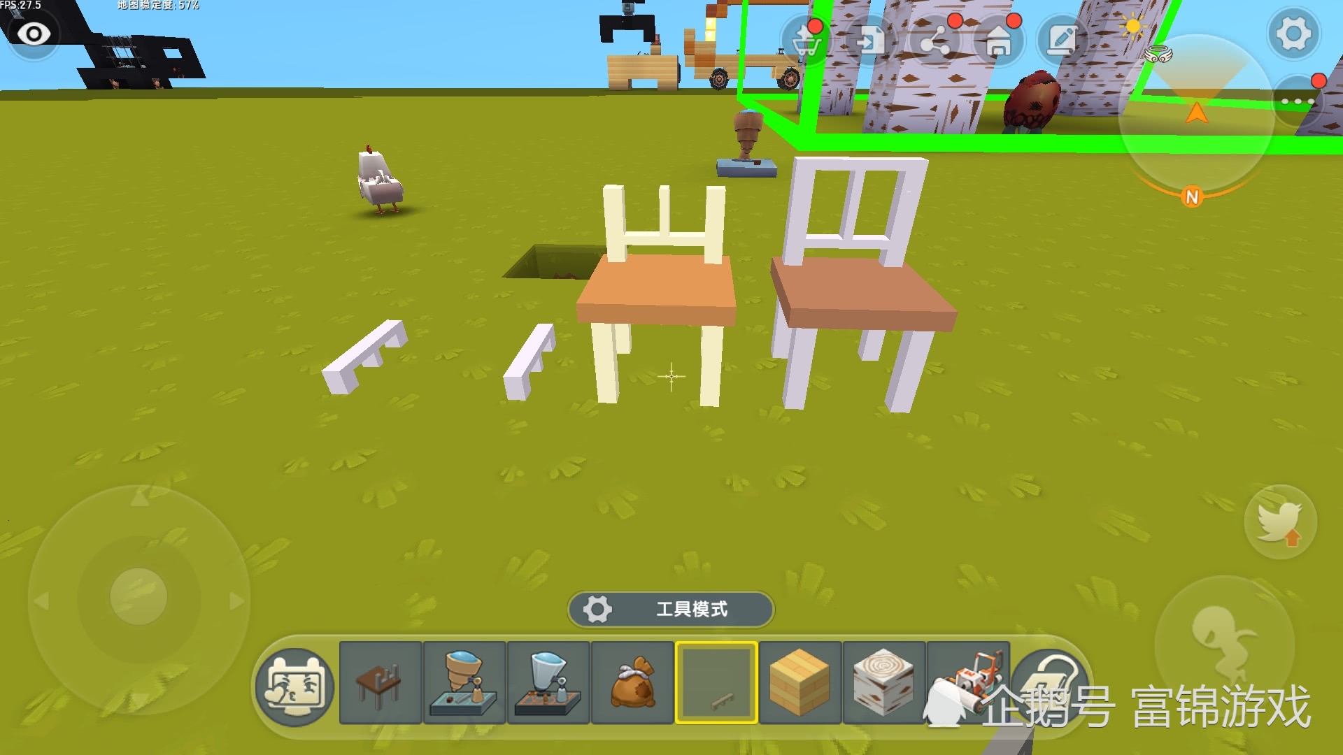 迷你世界 椅子模型制作教学 掌握基础方法 你也是模型大佬 看点快报