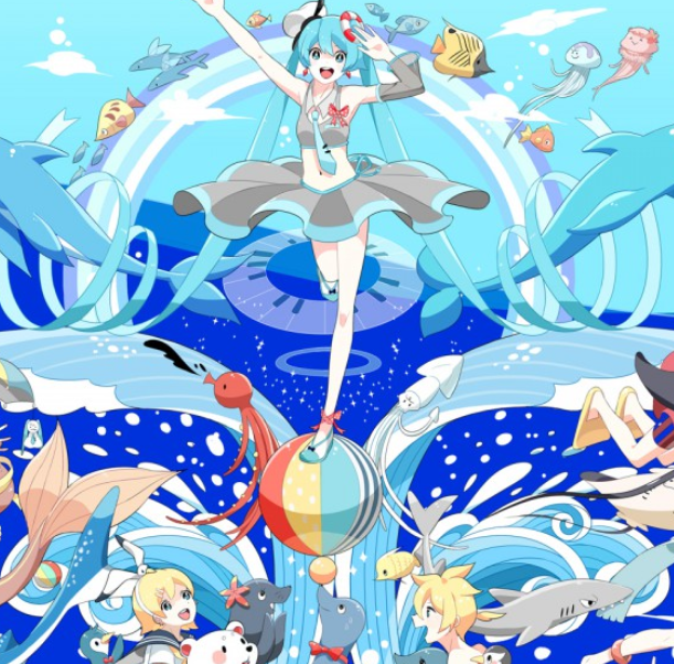 初音未来动漫壁纸,活力清爽少女感十足