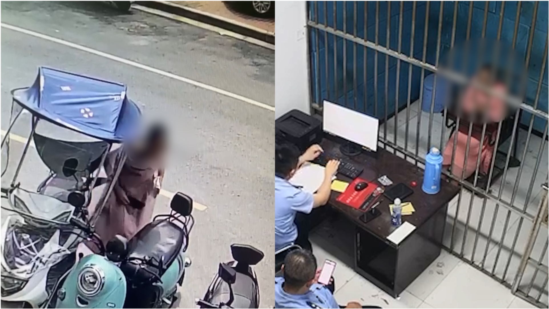 张警官撞玻璃事件完整视频