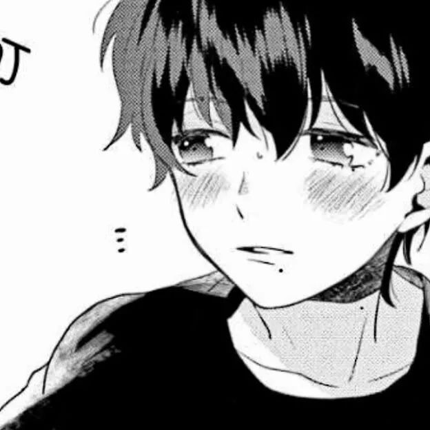 动漫男头|黑白系忧郁伤感男生头像