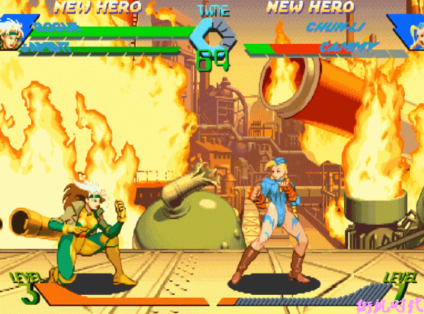 x战警,格斗游戏,街头霸王,升龙拳,波动拳,瞬狱杀