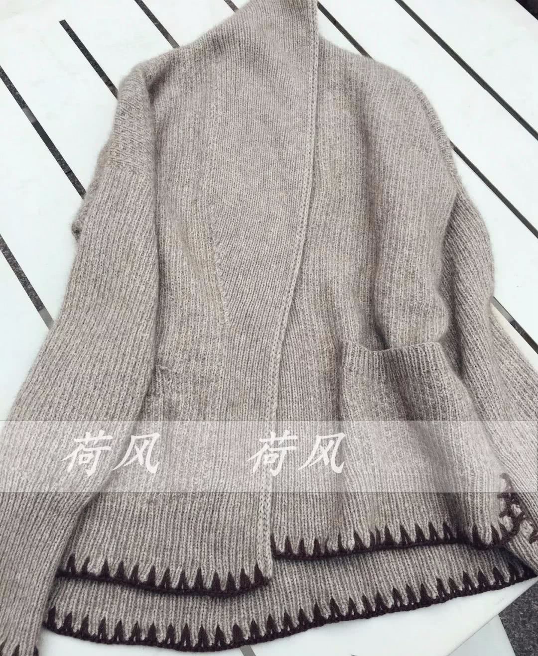 毛衣编织花样5000 女士,毛衣编织花样5000女孩 女士棒针中长款开衫毛衣编织教程图解