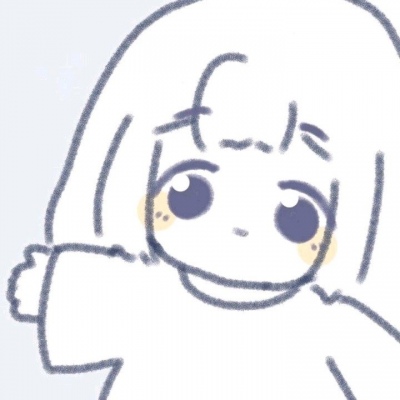 可爱简笔动漫女生头像手绘风