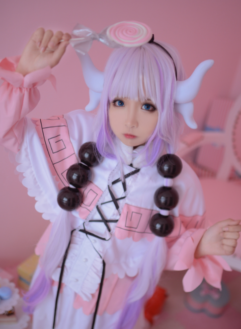 《小林家的龙女仆》小林康娜cos鉴赏,呆萌可人的元气美少女