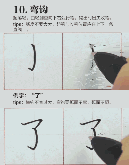 硬笔行书钢笔字动态图片示范