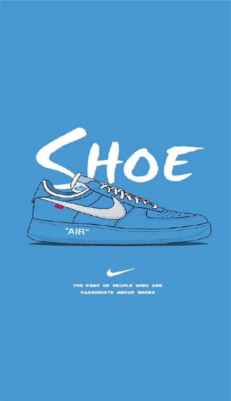 潮鞋aj手机壁纸无水印_高清鞋控手绘个性大图