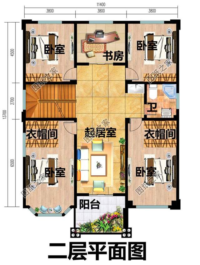 三间三层楼房设计图,布局实用,看完绝对心动