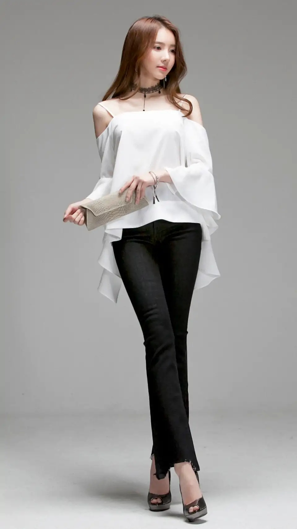 韩国美女 金孝轩 写真,穿牛仔裤大长腿超级惹眼!