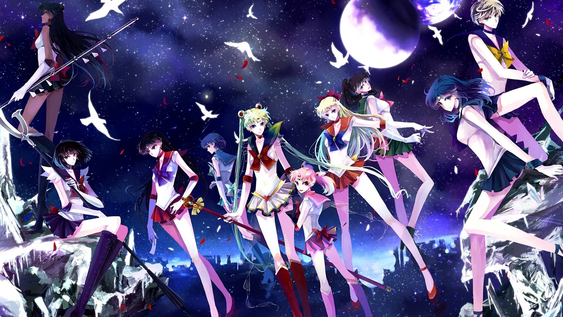 美少女战士经典动漫桌面壁纸