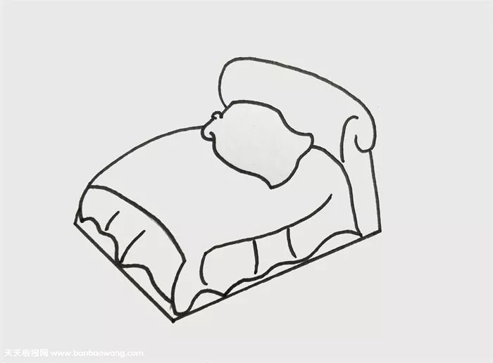 床简笔画教程,怎么画床