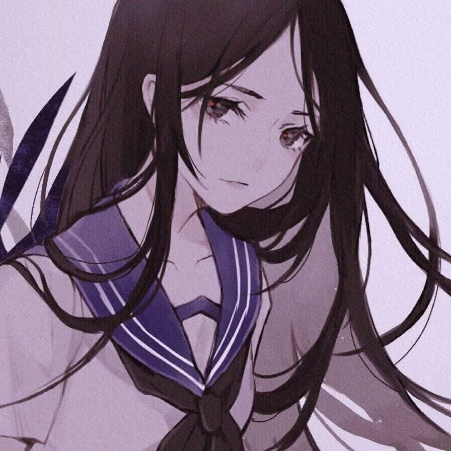 女生动漫头像,这三三两两的人看起来都很孤独