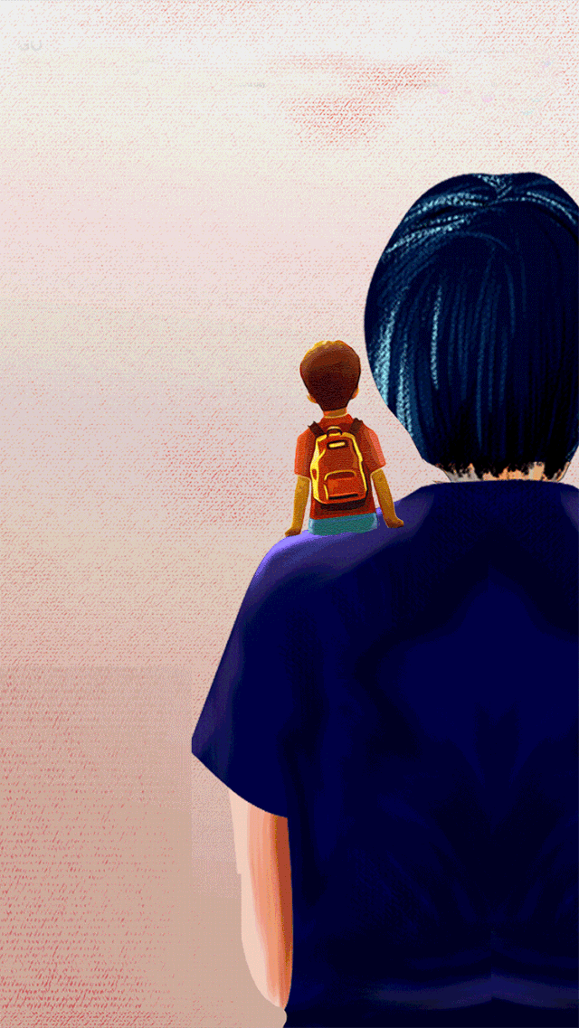 父爱如山,一路相伴!