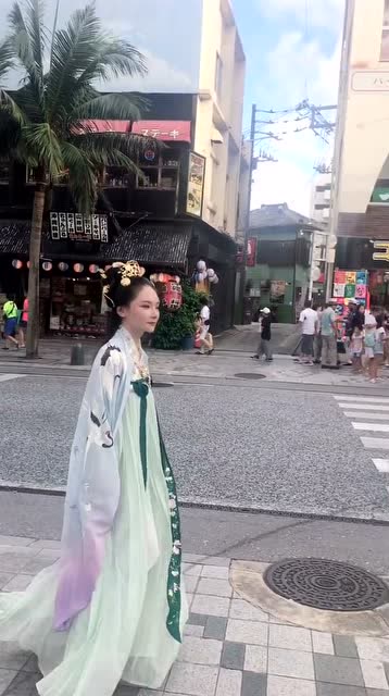 汉服妹子穿搭夏季西装，汉服配西装