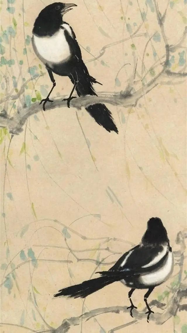 徐悲鸿画喜鹊精选80幅,喜庆