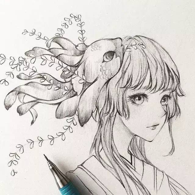 插画,原画,素描,手绘,cg,动漫