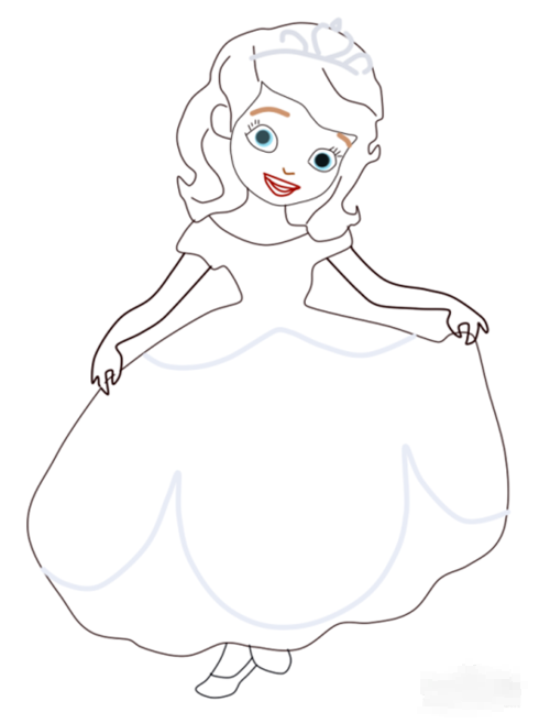 苏菲亚,简笔画,小公主苏菲亚