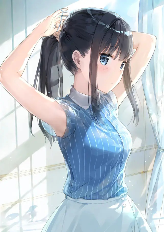 动漫美图壁纸:来自东方的美少女,性感在可爱面前不值一提