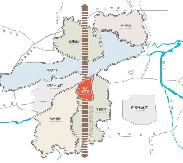  能源金贸区区位图 按照惯例,衡量一个城市是否称得上是国际化大城市
