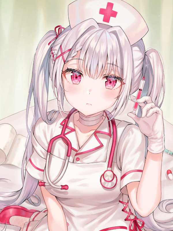 性感动漫美女插画手机壁纸,素雅清新,可爱俏皮