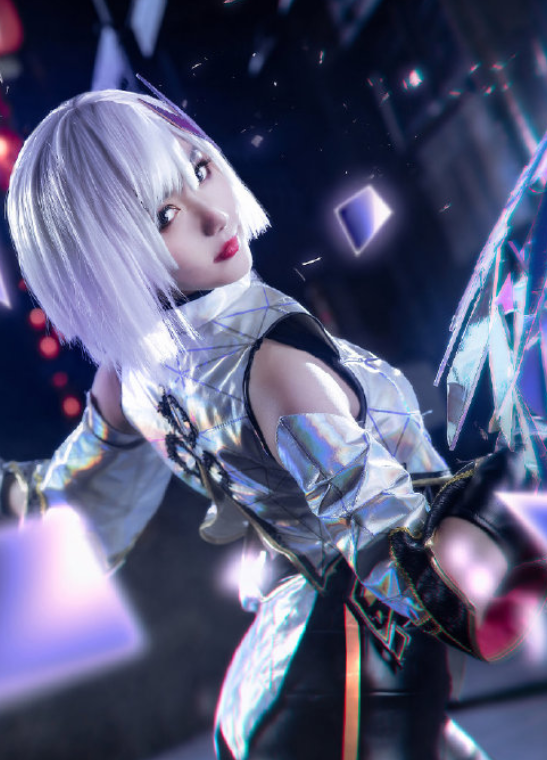 cosplay镜,cosplay镜炽阳神光 王者荣耀:东方镜上线没多久,就有人敢cos同款,看到成品爱了