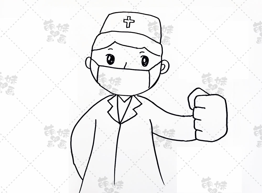 在家也能画抗疫情主题简笔画元素,一起为武汉加油!