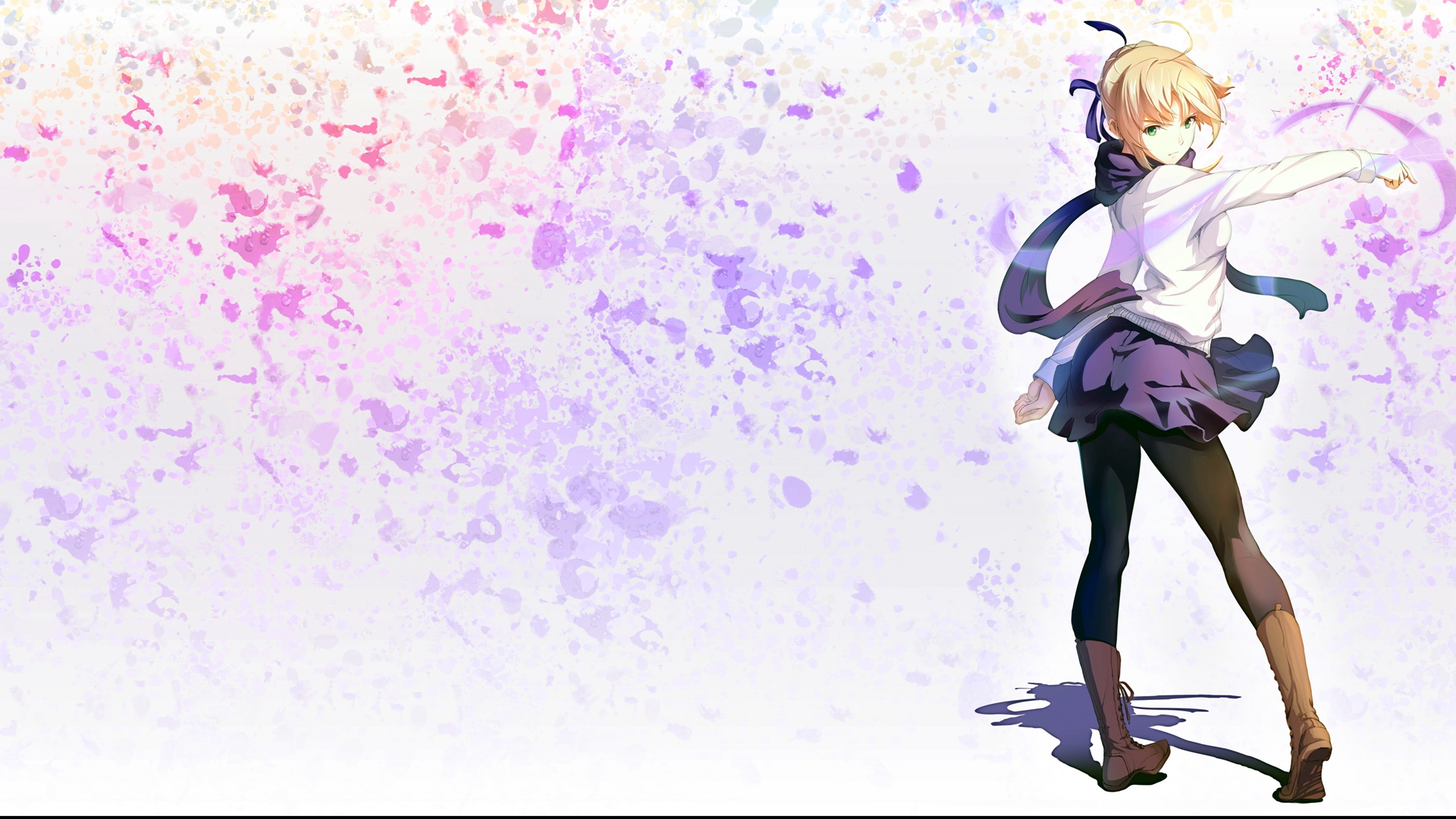 动漫和服少女唯美插画桌面壁纸
