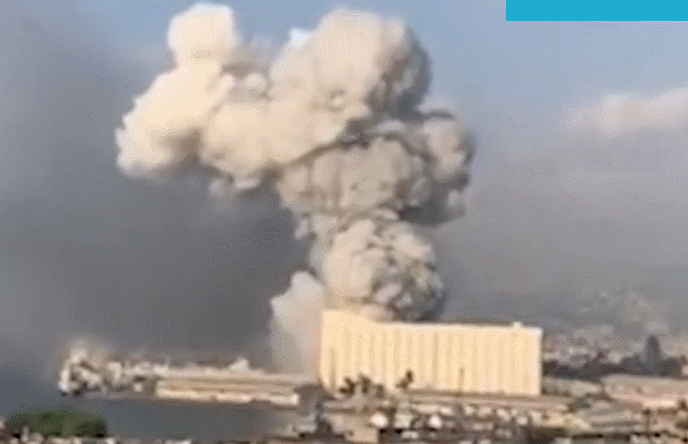 黎巴嫩发生爆炸上空升起蘑菇云,威力或相当广岛原子弹