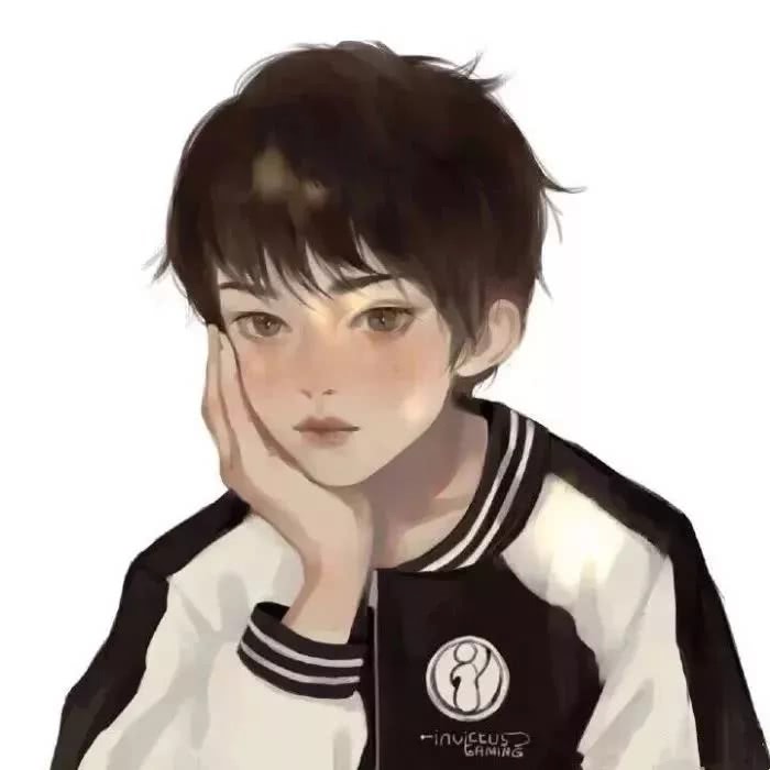 温柔简约风动漫男生头像