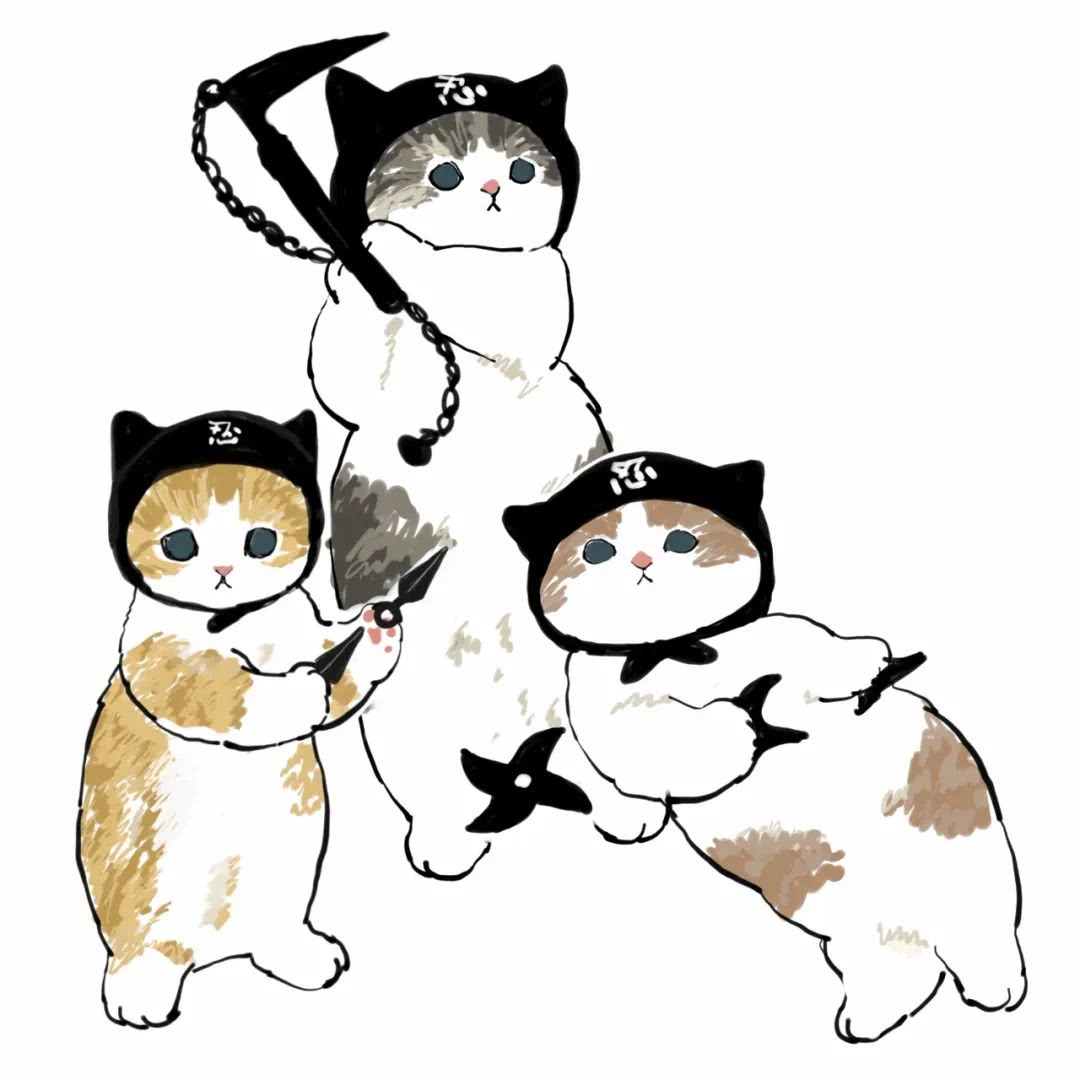 日本推主笔下的可爱猫猫 当忍者又做社畜 太可爱了吧 看点快报