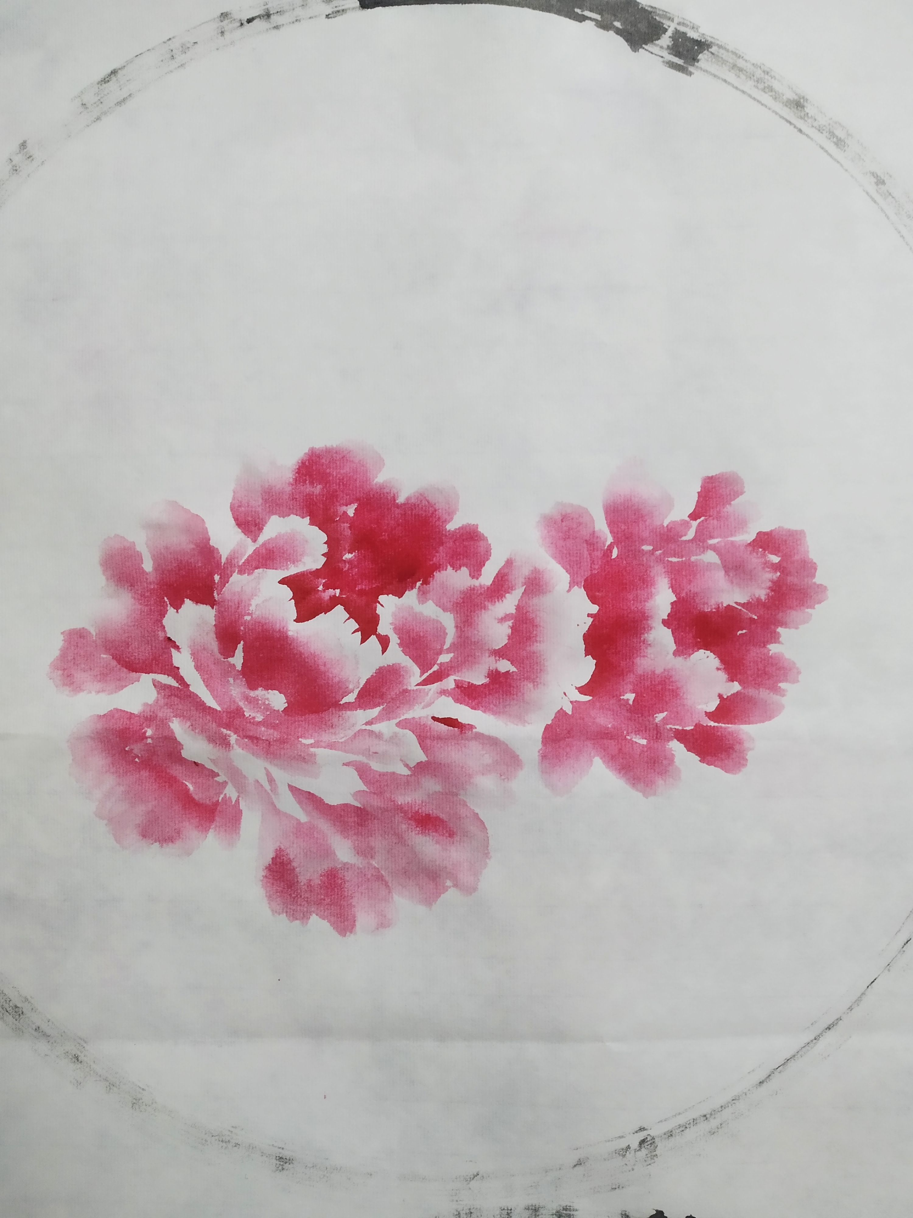 添哥教你画一幅漂亮的双蝶粉色牡丹写意国画 看点快报