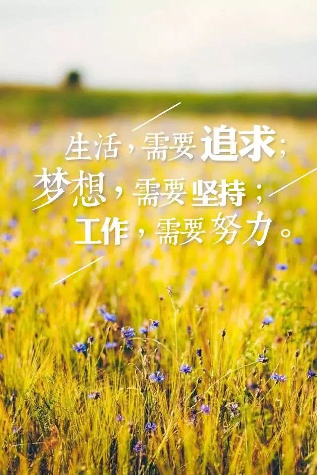 早安心语正能量激励句子