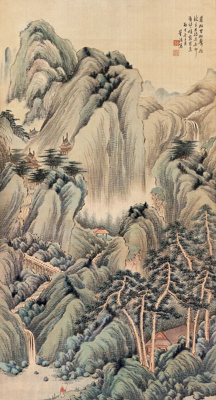 董诰(清)山水画作品欣赏