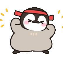 一组超级可爱的小企鹅表情包