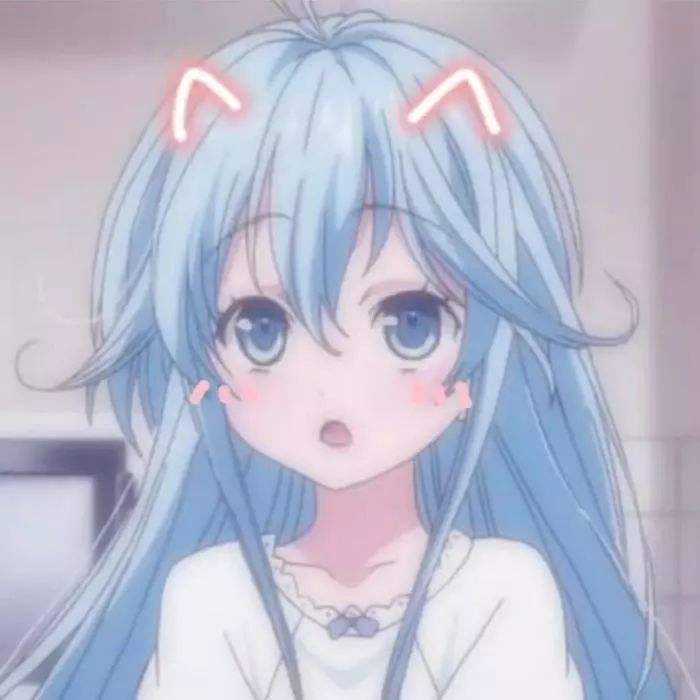蓝色系动漫头像